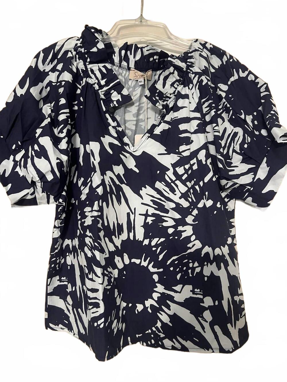 NEW SOFIA women's blake top in navy sunburst